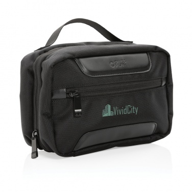 Logotrade promotional gift picture of: Swiss Peak AWARE™ RPET Voyager toiletry bag