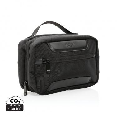 Logo trade promotional merchandise picture of: Swiss Peak AWARE™ RPET Voyager toiletry bag