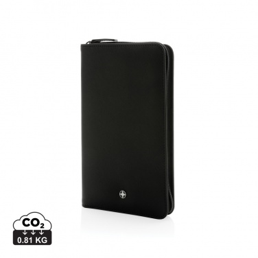 Logo trade promotional giveaways image of: Swiss Peak Heritage RCS rPU RFID travel wallet