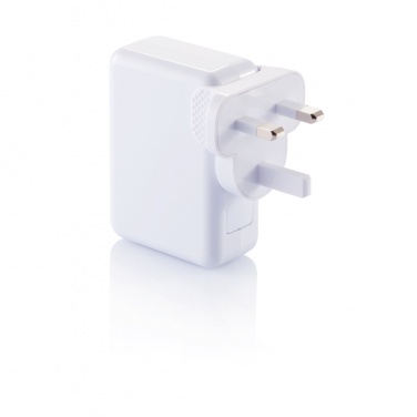 Logotrade promotional giveaway picture of: Travel plug with 4 USB ports