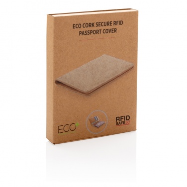 Logo trade promotional item photo of: Cork secure RFID passport cover