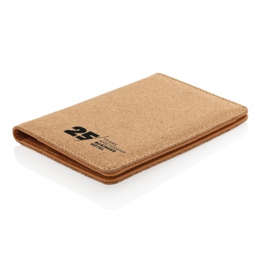 Logo trade promotional gifts picture of: Cork secure RFID passport cover