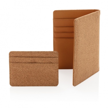 Logo trade promotional giveaway photo of: Cork secure RFID passport cover