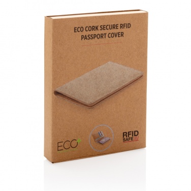 Logotrade promotional products photo of: Cork secure RFID passport cover