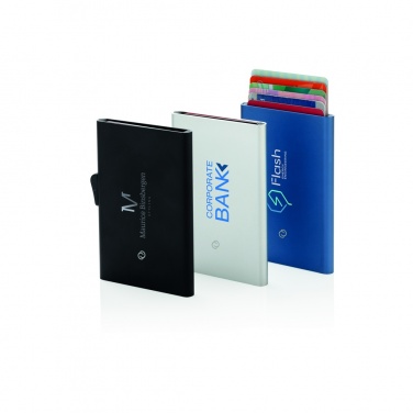 Logo trade promotional items image of: C-Secure aluminium RFID card holder