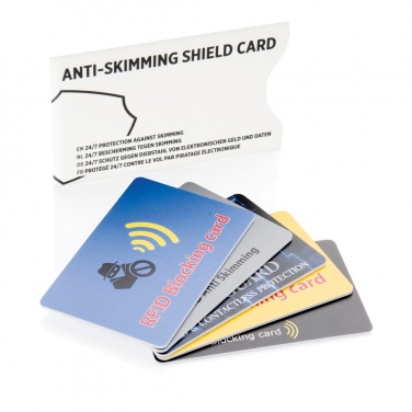 Logo trade promotional product photo of: Anti-skimming RFID shield card with active jamming chip