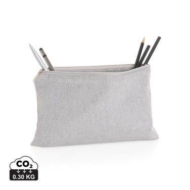 Logo trade business gifts image of: Impact Aware™ 285 gsm rcanvas pencil case undyed