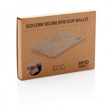 Logo trade advertising product photo of: Cork secure RFID slim wallet