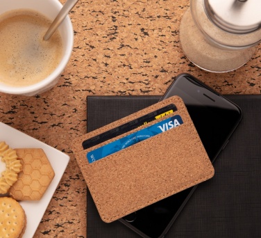 Logotrade corporate gift picture of: Cork secure RFID slim wallet