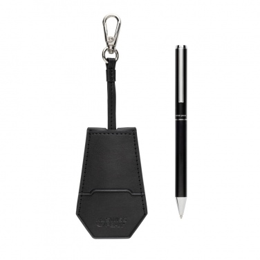 Logo trade promotional giveaways picture of: SP Tula RCS certified recycled PU key holder and pen set