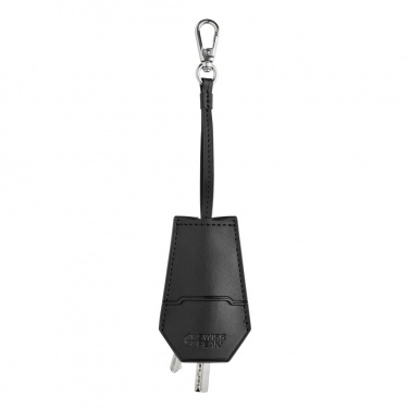 Logo trade corporate gifts image of: SP Tula RCS certified recycled PU key holder and pen set