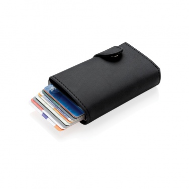 Logotrade corporate gift image of: Standard aluminium RFID cardholder with PU wallet