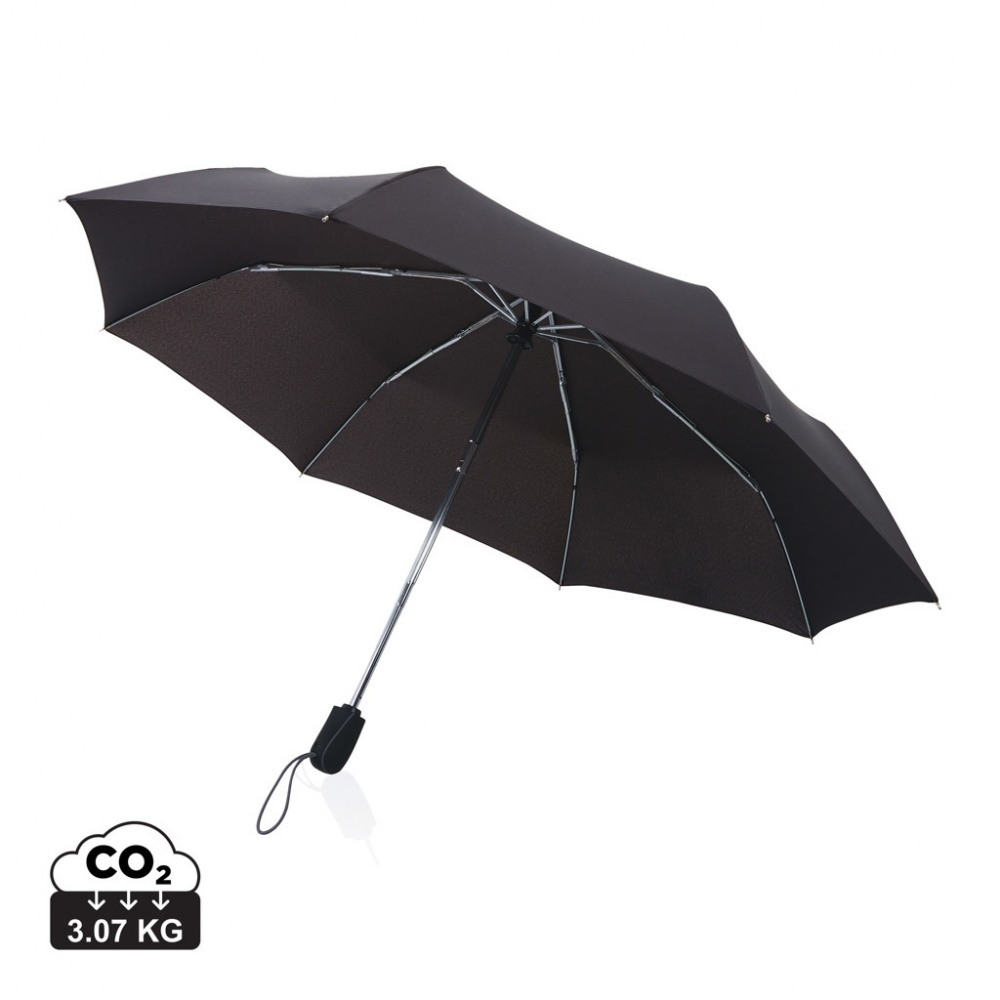 Logo trade business gifts image of: Swiss Peak AWARE™ Traveller 21” automatic umbrella