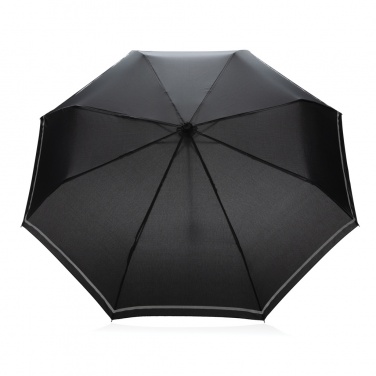 Logo trade corporate gift photo of: 20.5"Impact AWARE™ RPET 190T pongee mini reflective umbrella