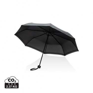 Logotrade promotional gift picture of: 20.5"Impact AWARE™ RPET 190T pongee mini reflective umbrella