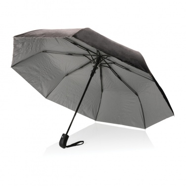 Logo trade corporate gifts image of: 21" Impact AWARE™ RPET 190T Pongee dual colour mini umbrella