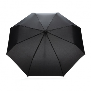 Logo trade promotional item photo of: 20.5" Impact AWARE™ RPET 190T Pongee bamboo mini umbrella