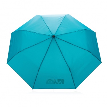 Logo trade promotional giveaways image of: 20.5" Impact AWARE™ RPET 190T mini umbrella