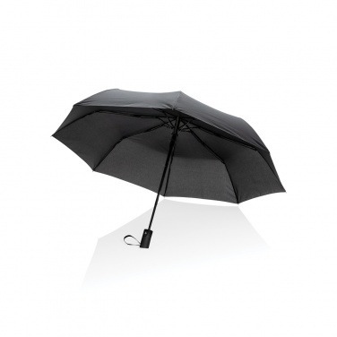 Logo trade promotional items image of: 21" Impact AWARE™ RPET 190T mini auto open umbrella