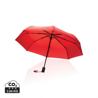 Logo trade corporate gifts image of: 21" Impact AWARE™ RPET 190T auto open/close umbrella