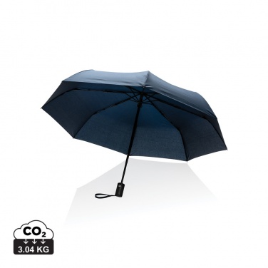 Logo trade corporate gift photo of: 21" Impact AWARE™ RPET 190T auto open/close umbrella