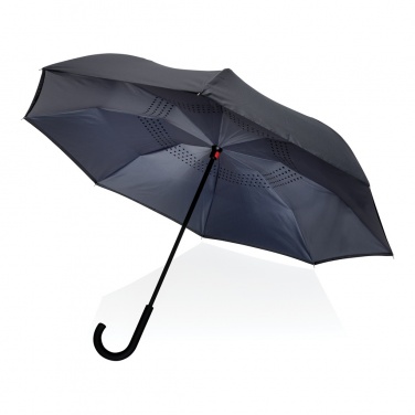 Logo trade advertising products picture of: 23" Impact AWARE™ RPET 190T reversible umbrella