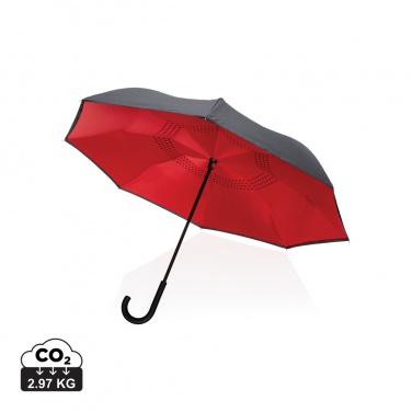 Logotrade promotional products photo of: 23" Impact AWARE™ RPET 190T reversible umbrella