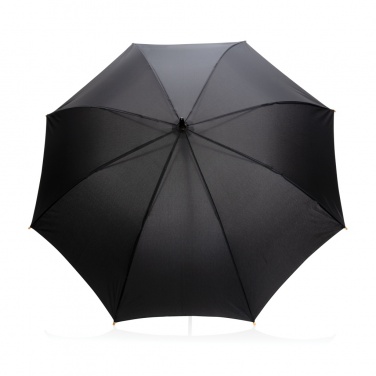 Logotrade promotional merchandise photo of: 23" Impact AWARE™ RPET 190T auto open bamboo umbrella