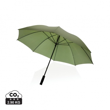 Logo trade promotional gifts image of: 30" Impact AWARE™ RPET 190T Storm proof umbrella