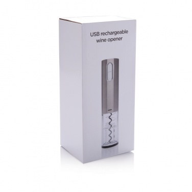 Logo trade promotional gift photo of: Electric wine opener - USB rechargeable