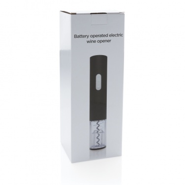 Logo trade promotional giveaways image of: Electric wine opener - battery operated