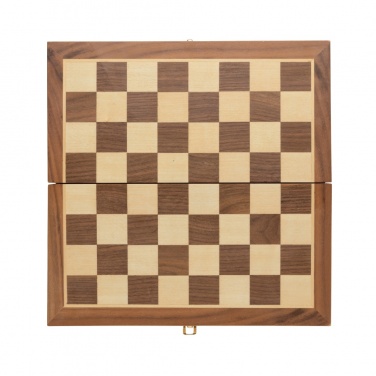 Logo trade promotional gifts image of: Luxury wooden foldable chess set