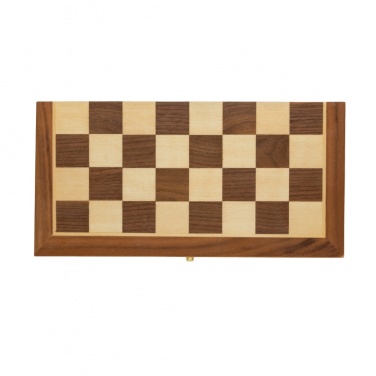 Logo trade advertising products image of: Luxury wooden foldable chess set