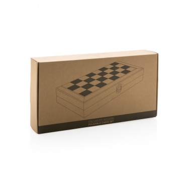 Logotrade promotional product image of: Luxury wooden foldable chess set