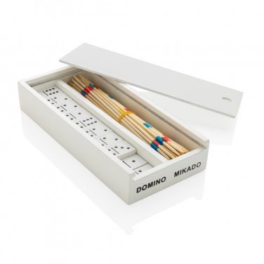 Logotrade promotional gift image of: Deluxe mikado/domino in wooden box