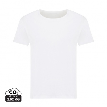 Logo trade corporate gifts image of: Iqoniq Yala women lightweight recycled cotton t-shirt