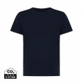 Iqoniq Koli kids lightweight recycled cotton t-shirt, navy