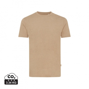 Logo trade promotional items image of: Iqoniq Manuel recycled cotton t-shirt undyed