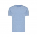 Iqoniq Brett recycled cotton t-shirt, light heather blue