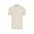 Iqoniq Yosemite recycled cotton pique polo, natural raw