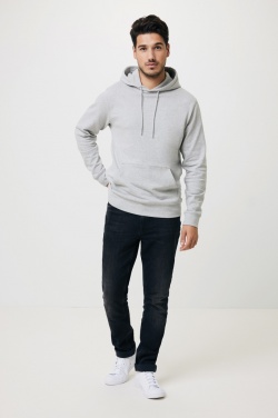 Logo trade promotional gift photo of: Iqoniq Torres recycled cotton hoodie undyed