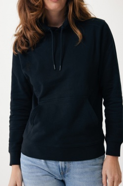 Logo trade promotional giveaway photo of: Iqoniq Rila lightweight recycled cotton hoodie