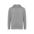 Iqoniq Rila lightweight recycled cotton hoodie, light heather anthracite