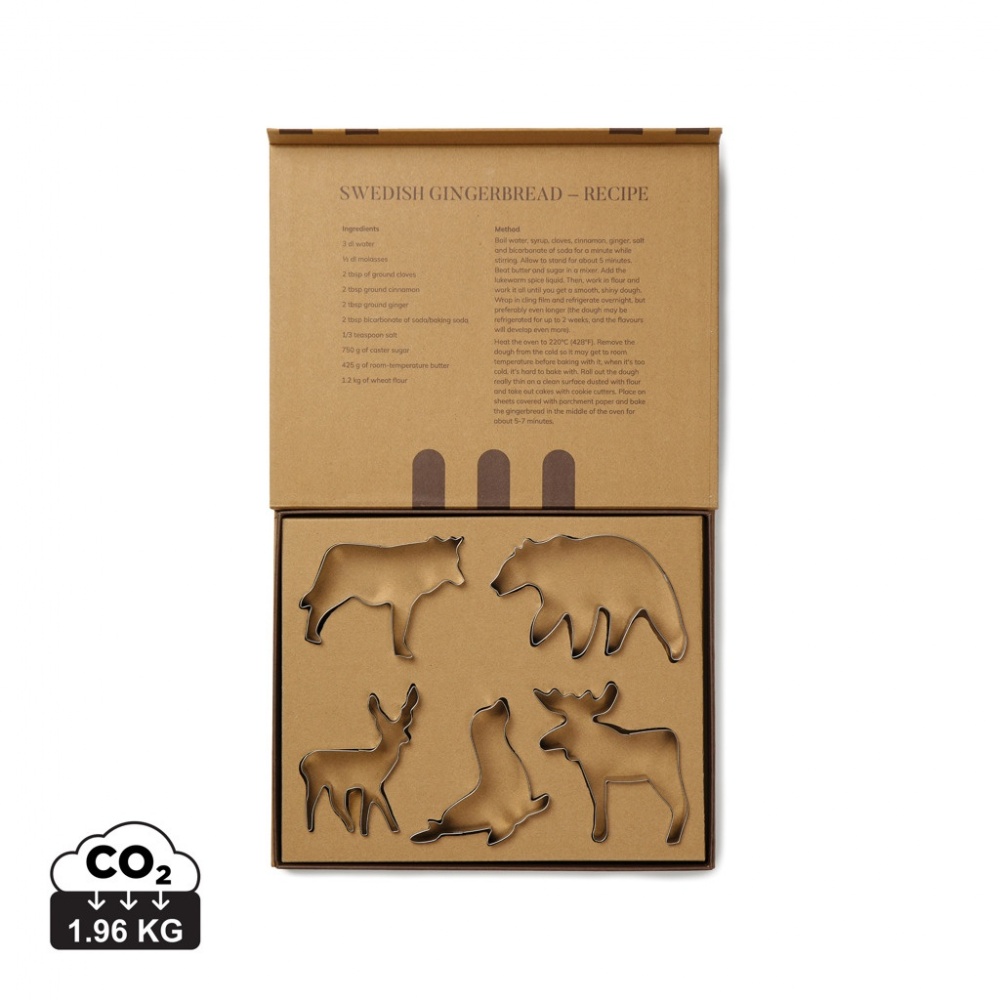 Logotrade promotional item picture of: VINGA Nordic big 5 cookie cutter 5-piece set