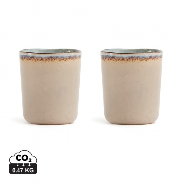 Logo trade promotional giveaways image of: VINGA Nomimono stoneware mug, 2 pcs set