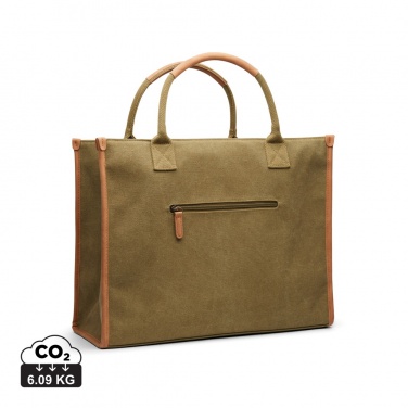 Logo trade promotional products picture of: VINGA Bosler RCS recycled canvas office tote