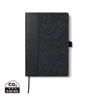 Logotrade promotional items photo of: VINGA Albon GRS recycled felt notebook