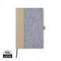 VINGA Albon GRS recycled felt notebook, grey