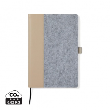 Logotrade promotional merchandise photo of: VINGA Albon GRS recycled felt notebook