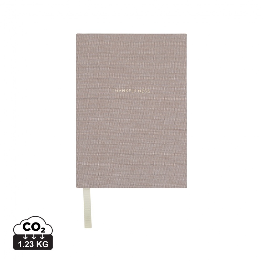 Logo trade promotional item photo of: VINGA Thankfulness GRS recycled paper journal